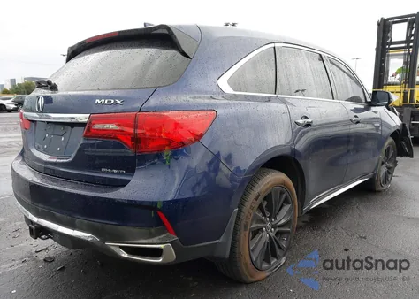 2017 Acura Mdx Technology Package from USA, damaged, VIN 5FRYD4H55HB020416